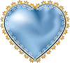 Gif animé coeur bleu